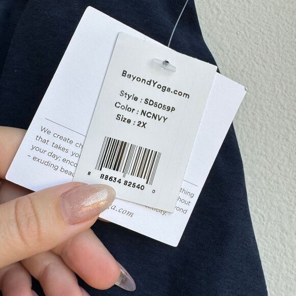 NWT Beyond Yoga Spacedye Move It High Waist Skirt Darkest Night Navy Size 2X - Picture 4 of 5